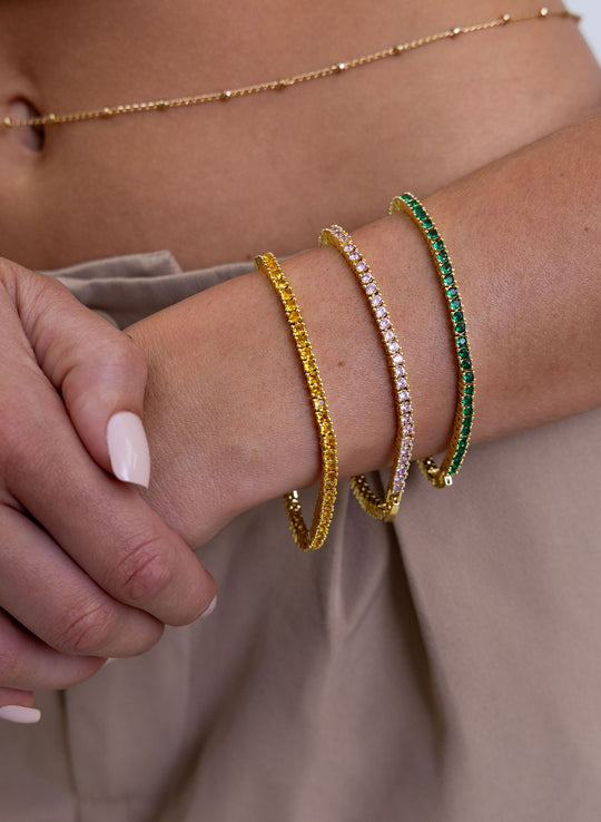 Karla Citrine Tennis Bracelet | Sahira Jewelry