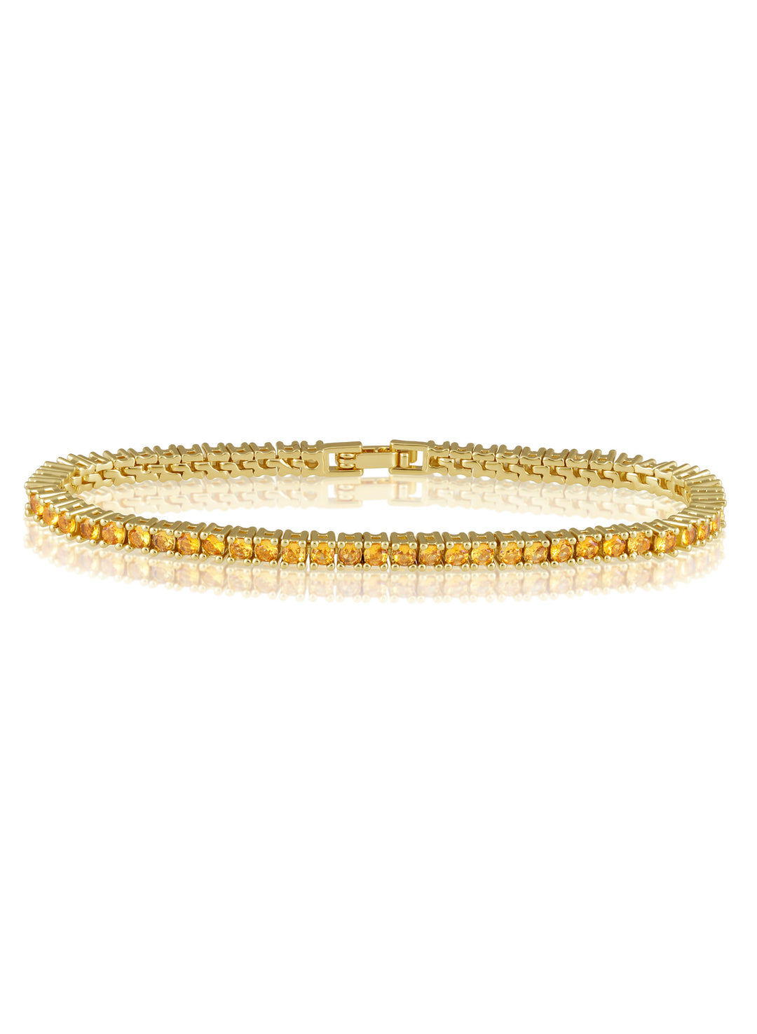 Karla Citrine Tennis Bracelet | Sahira Jewelry