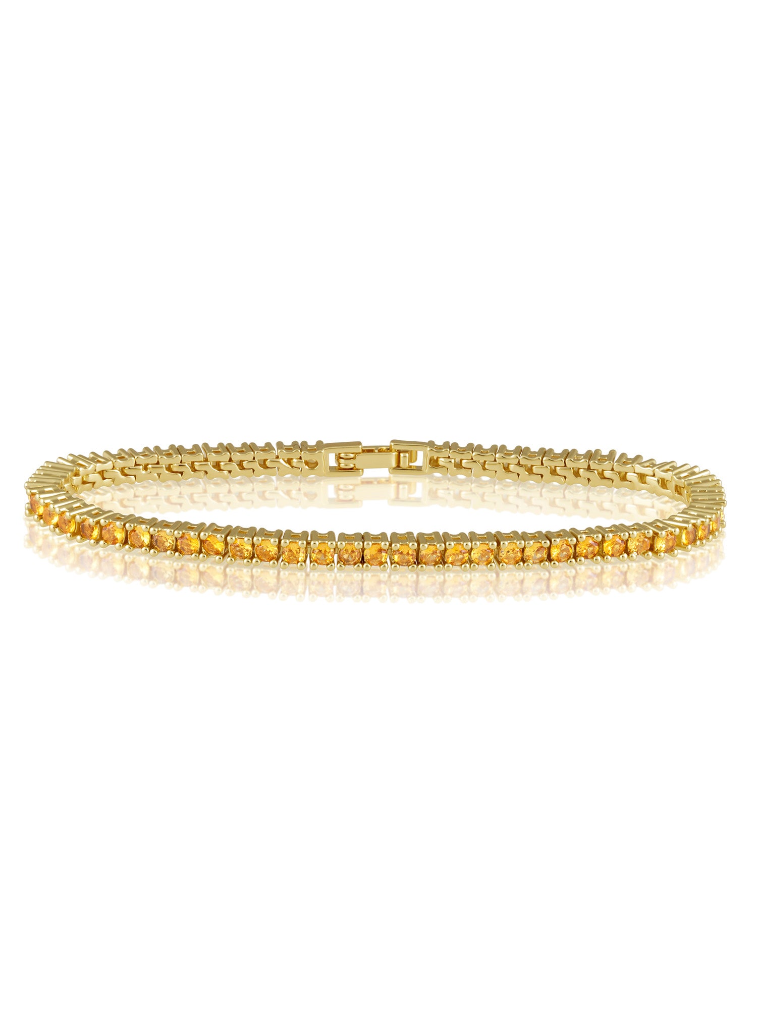 Karla Citrine Tennis Bracelet | Sahira Jewelry