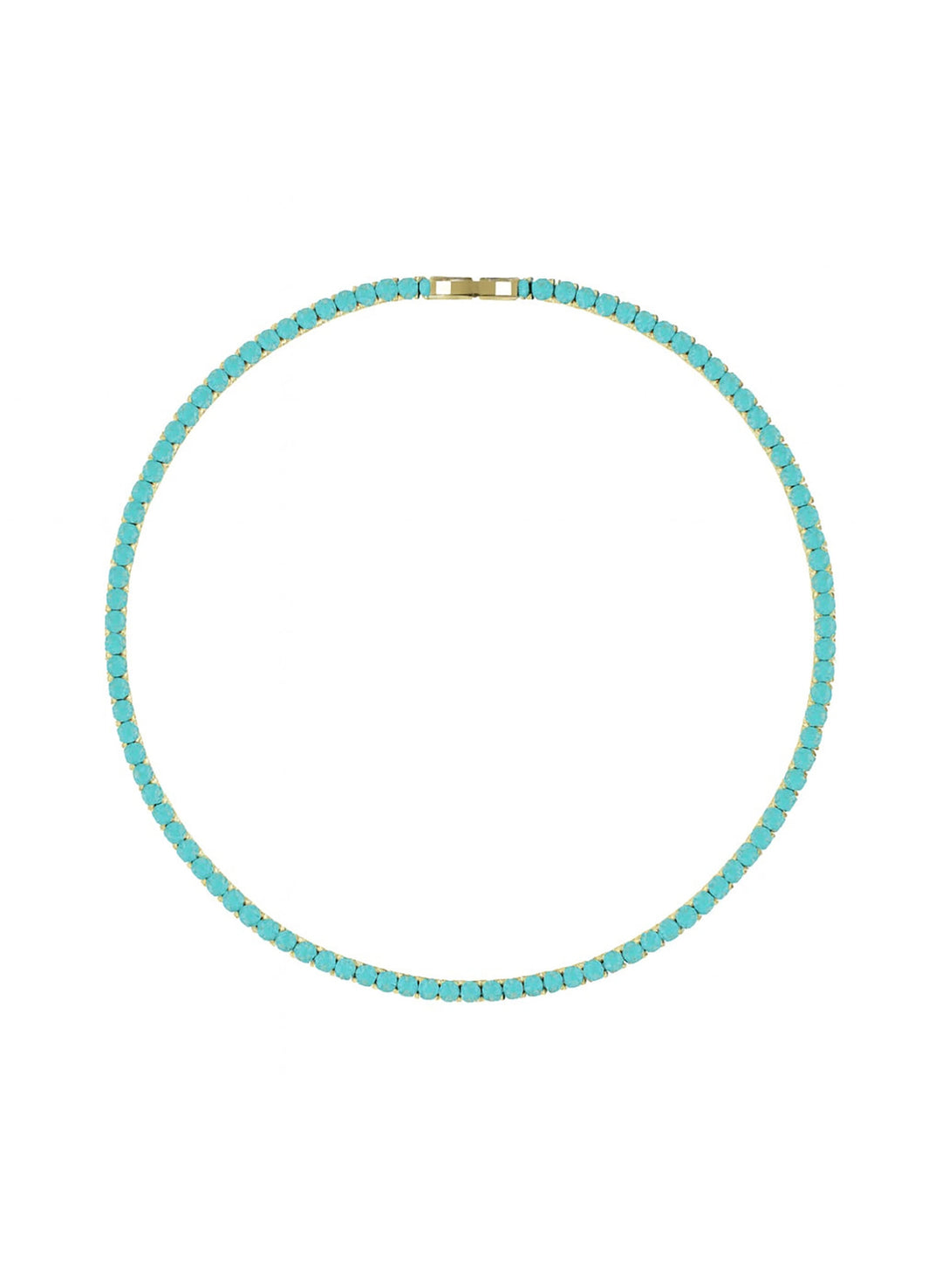 Karla Turquoise Tennis Necklace | Sahira Jewelry