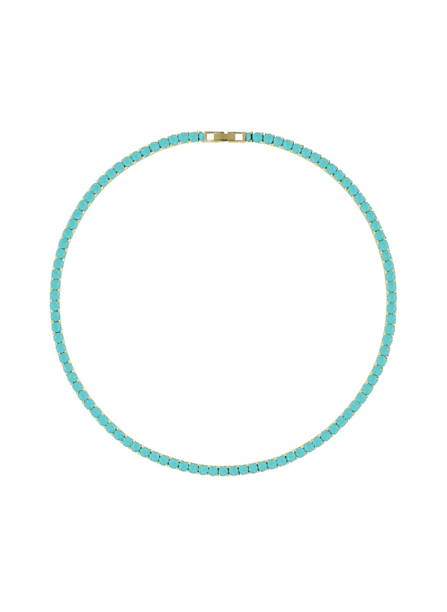 Karla Turquoise Tennis Necklace | Sahira Jewelry