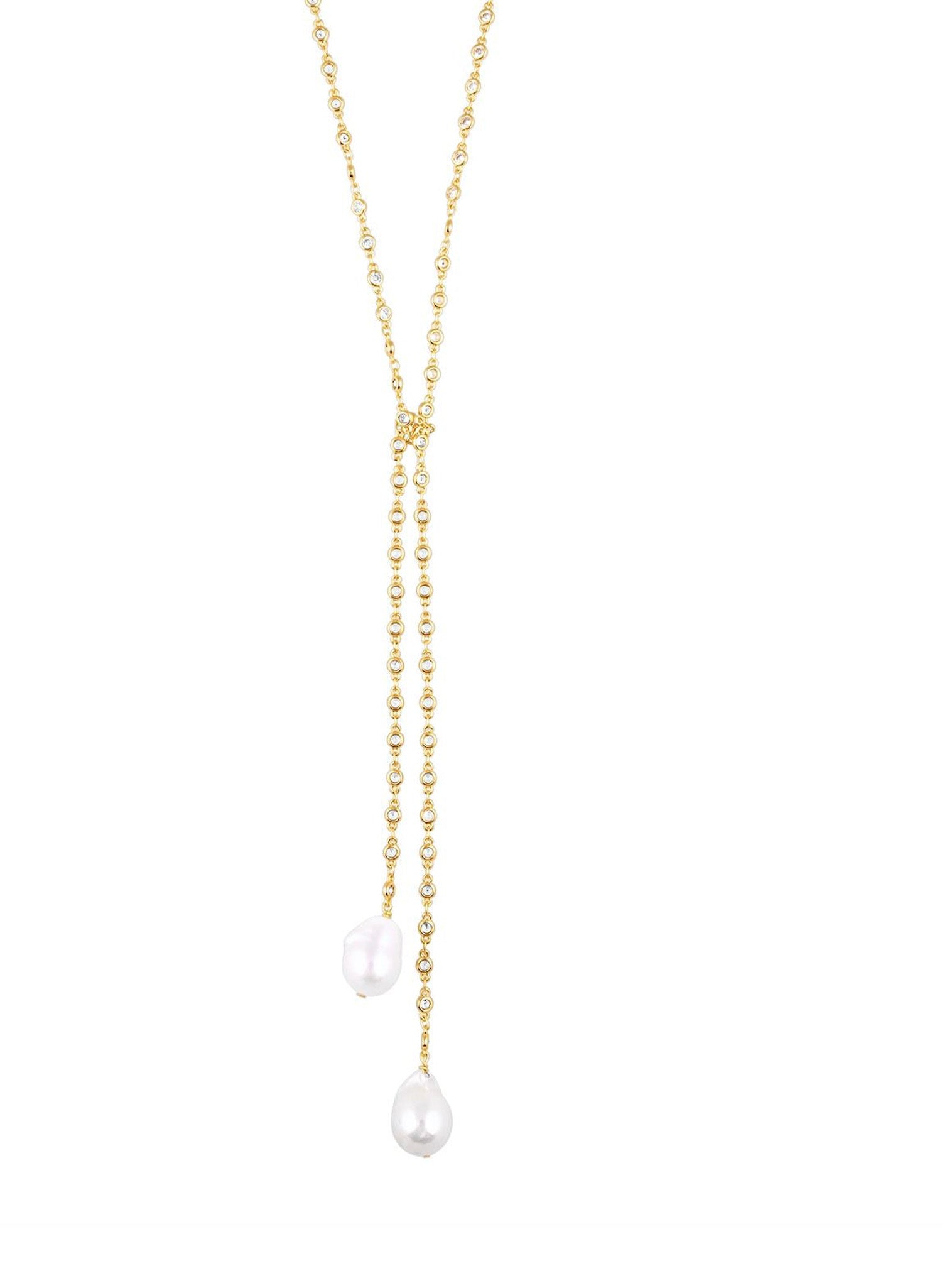 Pearl Bolo Necklace | Sahira Jewelry