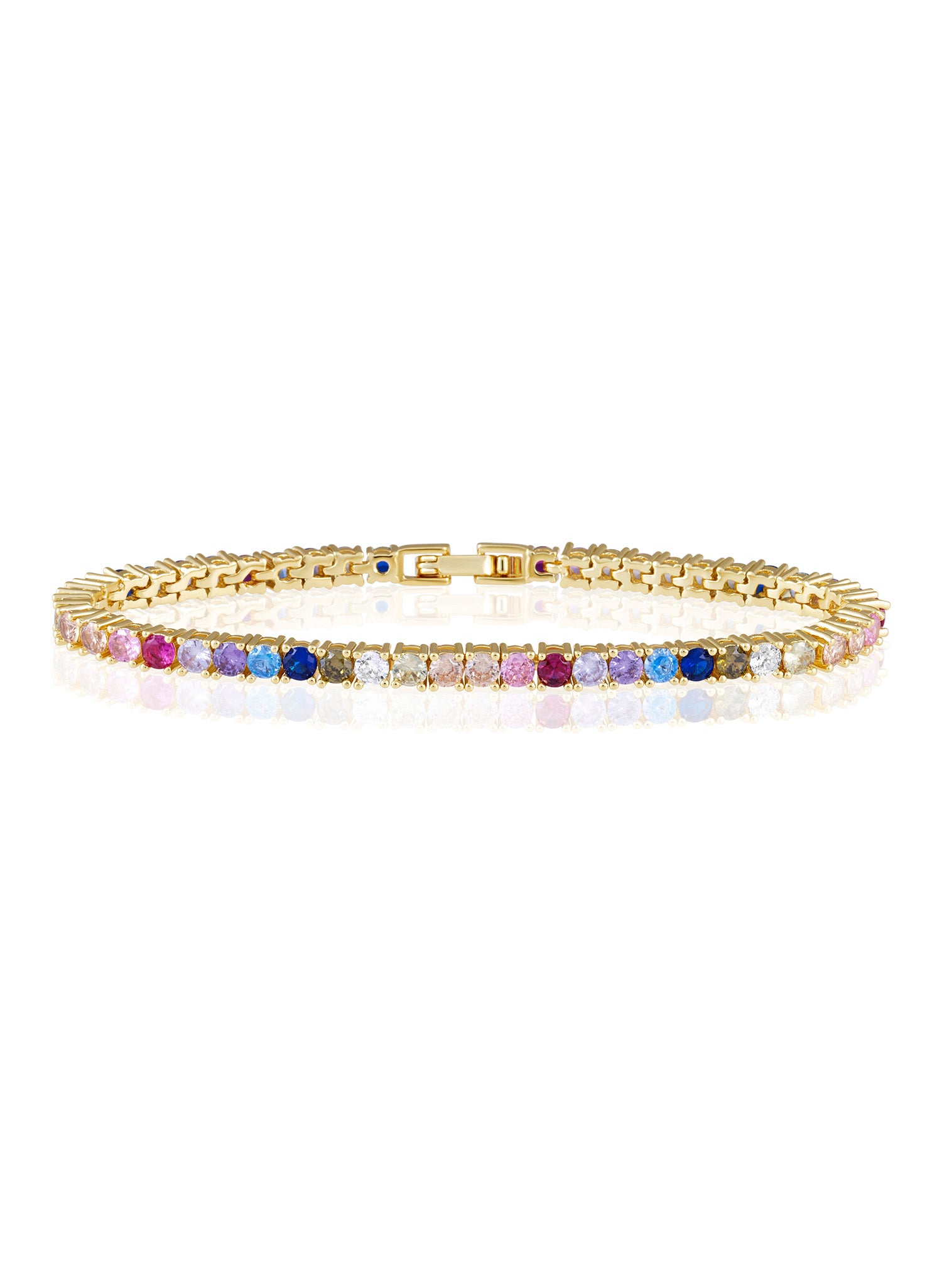 Rainbow Tennis Bracelet | Sahira Jewelry