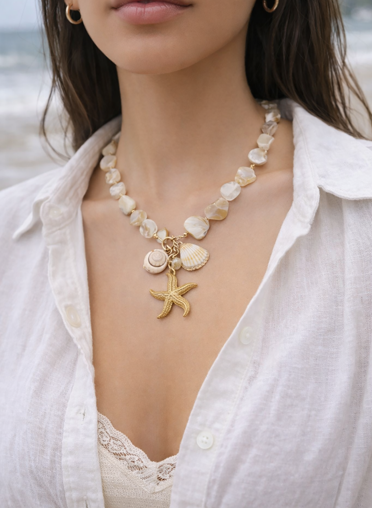 Seaside Charm Necklace | Sahira Jewelry