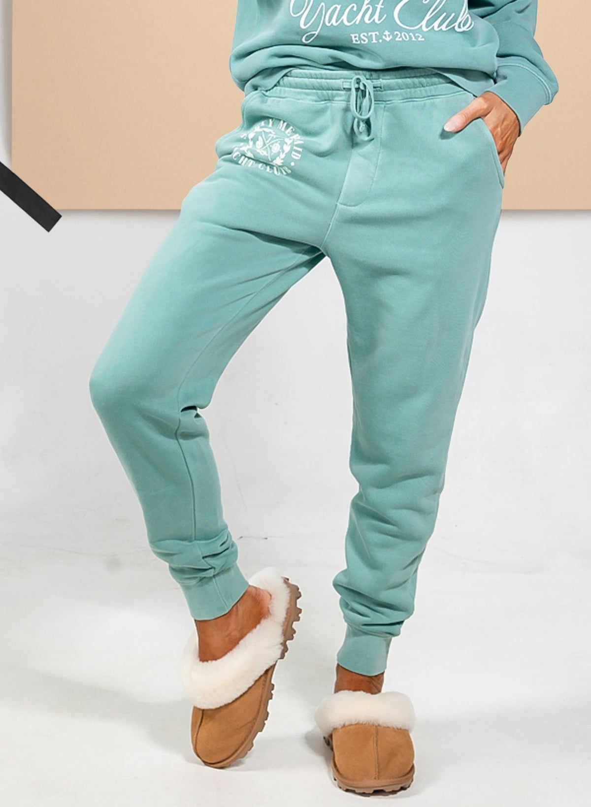 Yacht Club Mint Green Matching Sweatpants