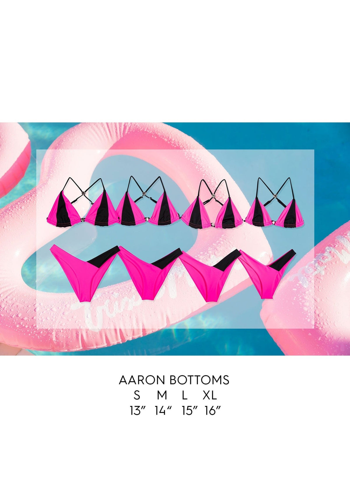 Aaron High Cut Bottoms - Bubblegum