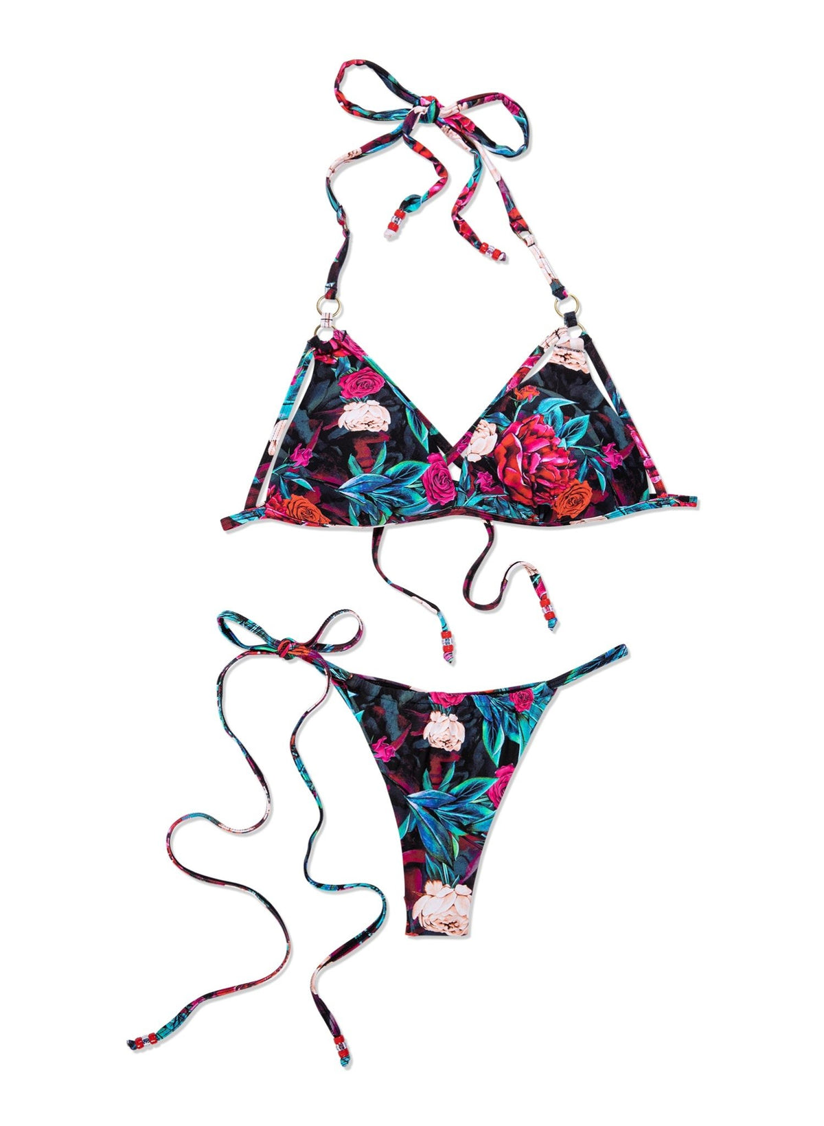 Adam Side Tie Bottom - Rose Blossom