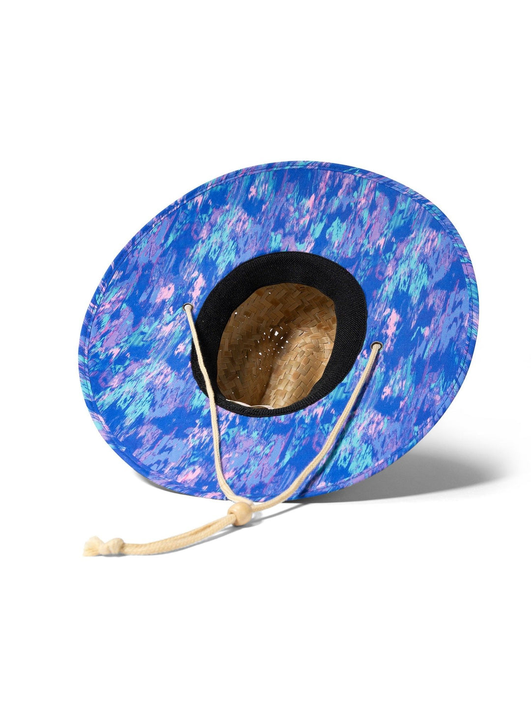 Bayside Beach Hat - Twilight Sorbet Blue and Pink Print