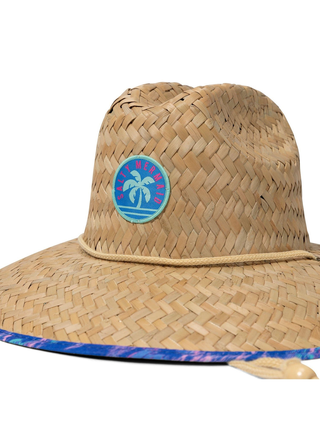 Bayside Beach Hat - Twilight Sorbet Blue and Pink Print