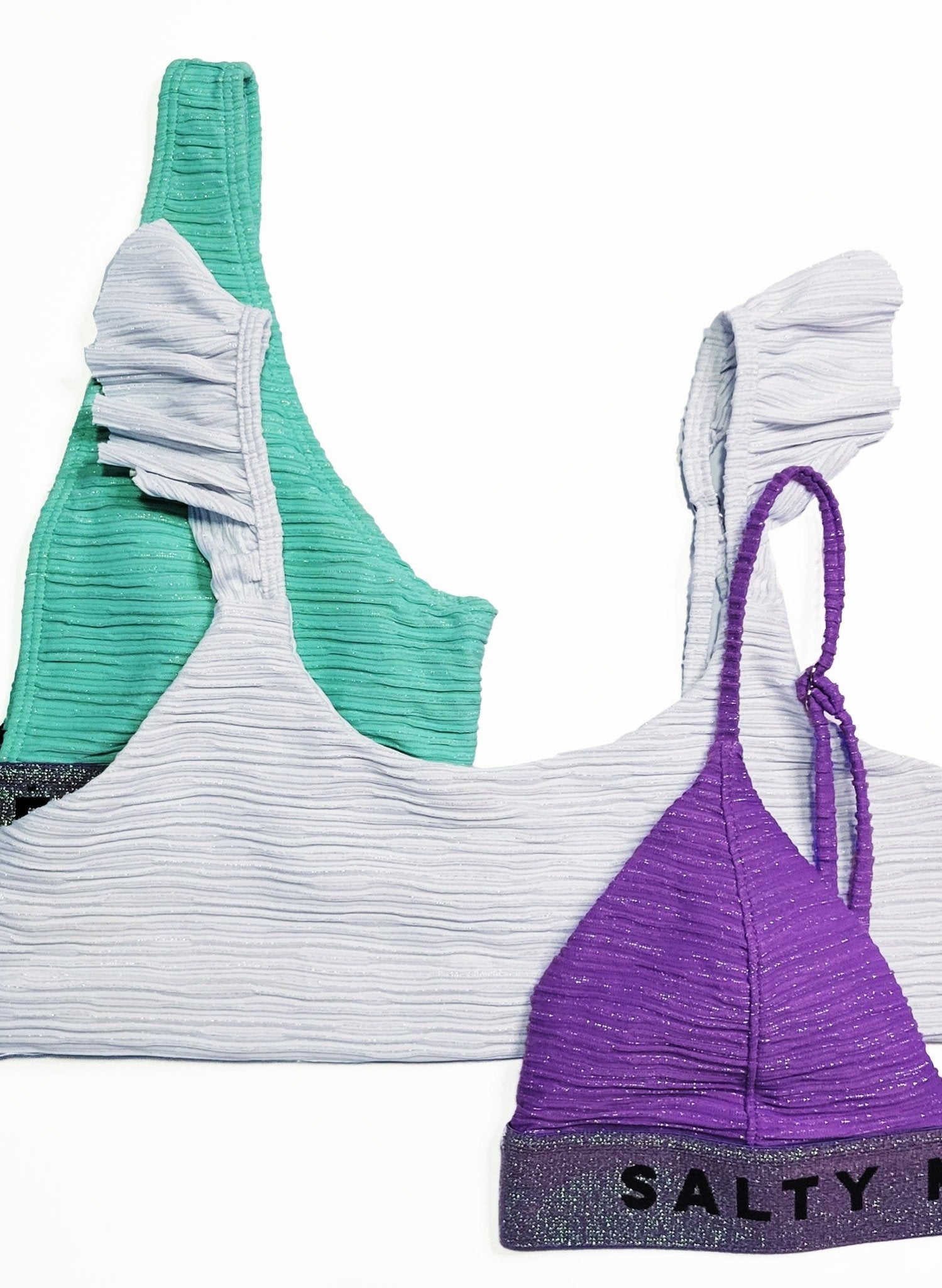 Lucy High Waisted Bikini Bottom - Angel White