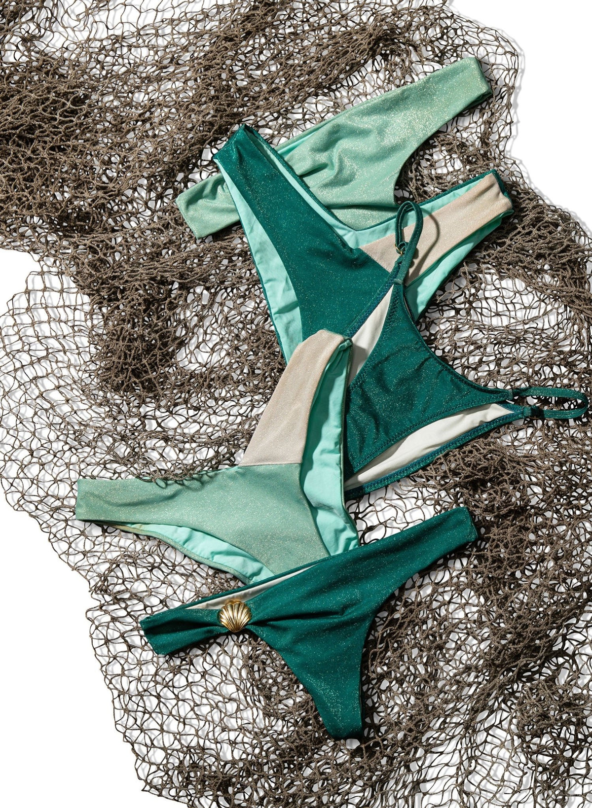 Maddie Halter Top - Pearlescent Pistachio