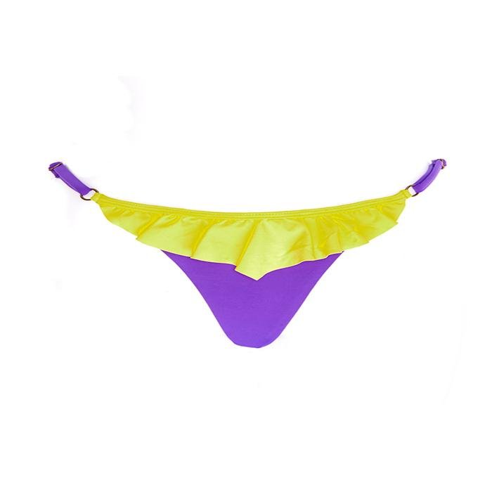 Raven Ruffles Bikini Bottom - Neon Purple