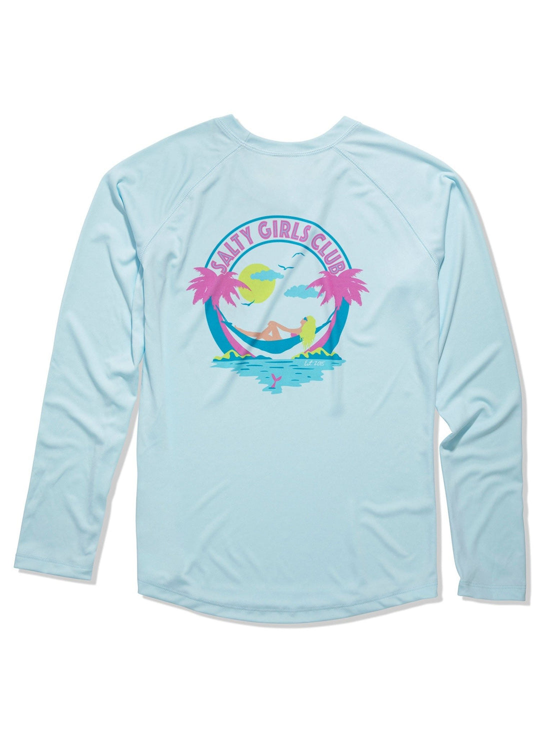 Salty Girls Club Blue Solar UPF 50+ Long Sleeve Shirt