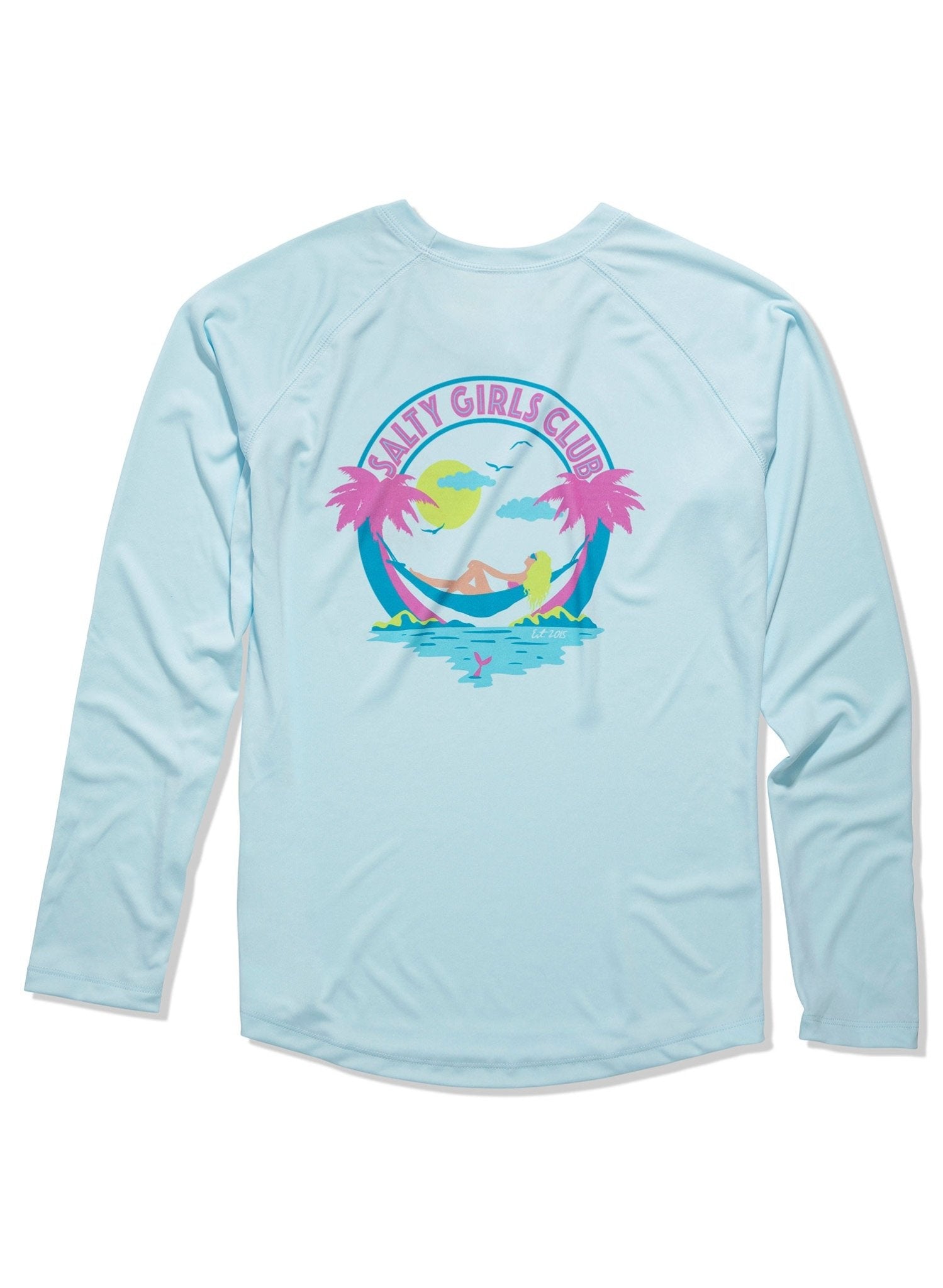 Salty Girls Club Blue Solar UPF 50+ Long Sleeve Shirt