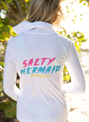 Seas The Day Eco Solar UPF 50+ Hoodie - Salty Mermaid Swim