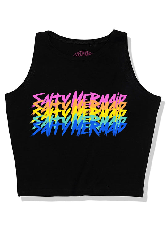 'Static Electricity' Cropped Tank