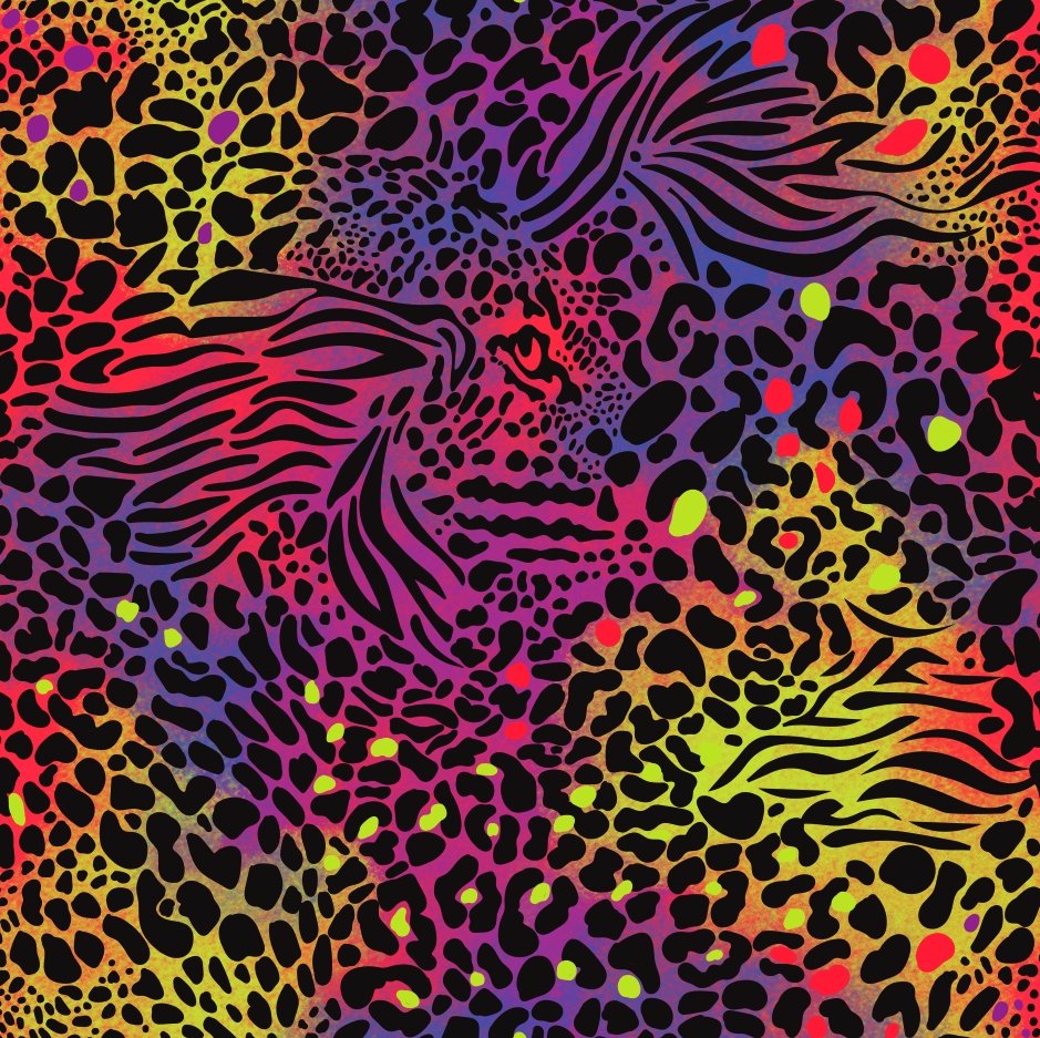 Trixy Triangle Top - Neon Leopard